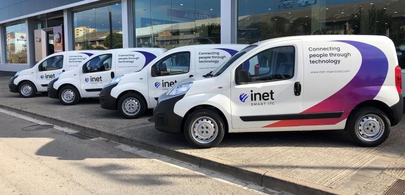 Flota de vehículos de INET IT Services